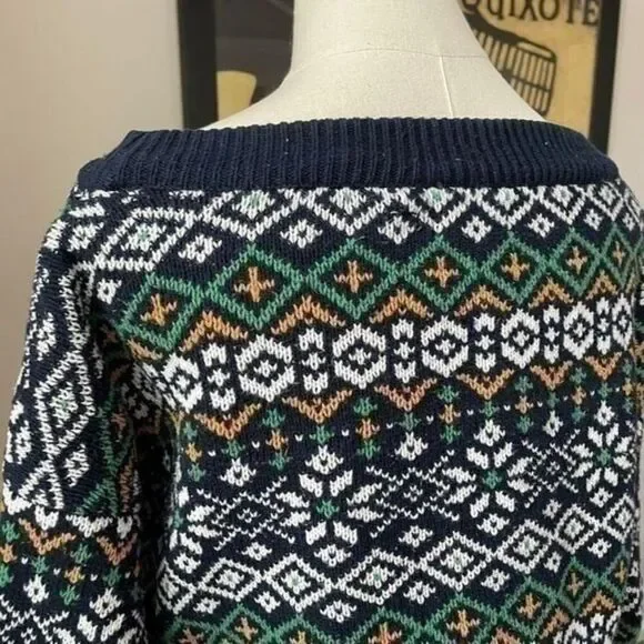 Urban Outfitters BDG Nordic Fair Isle Crop Sweater S - Picture 5 of 7
